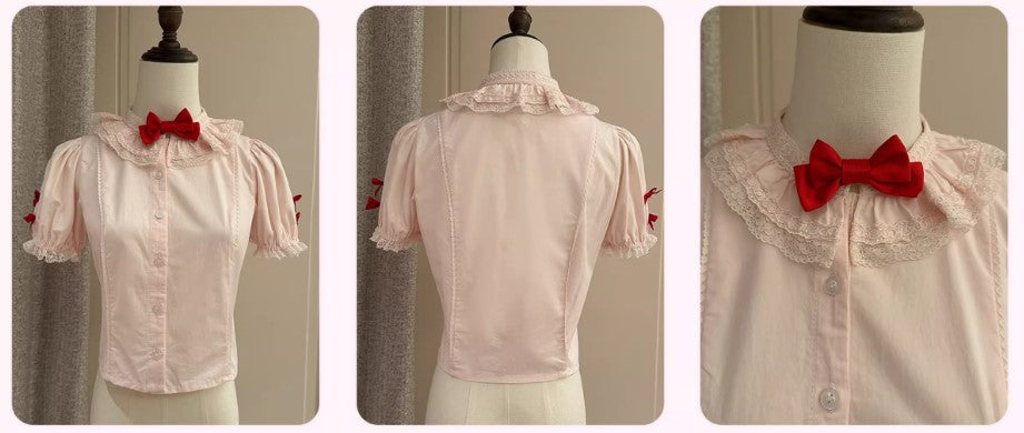 【受注予約~3/18】Strawberry Ribbon インナートップス【Dream Lolita】