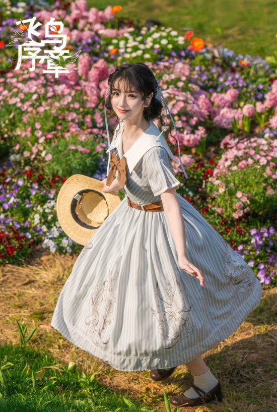 【受注予約~4/16】Birds Prologue ワンピース【Button Bear】