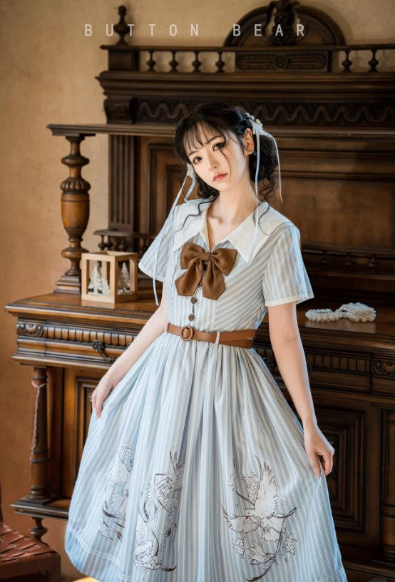 【受注予約~4/16】Birds Prologue ワンピース【Button Bear】