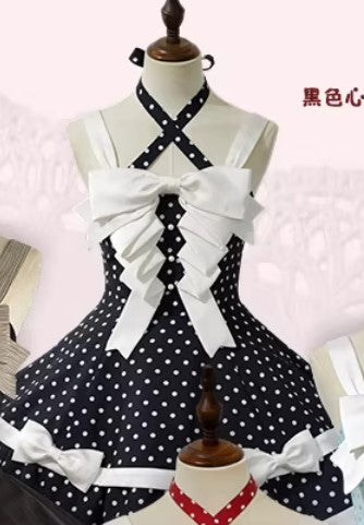 【受注予約~4/13】Summer Dot ジャンパースカート・アクセサリーセット【甜蜜梦境】