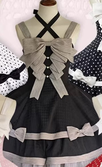 【受注予約~4/13】Summer Dot ジャンパースカート・アクセサリーセット【甜蜜梦境】