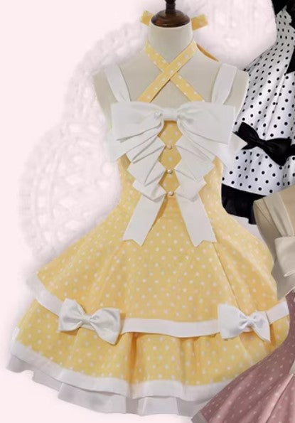 【受注予約~4/13】Summer Dot ジャンパースカート・アクセサリーセット【甜蜜梦境】