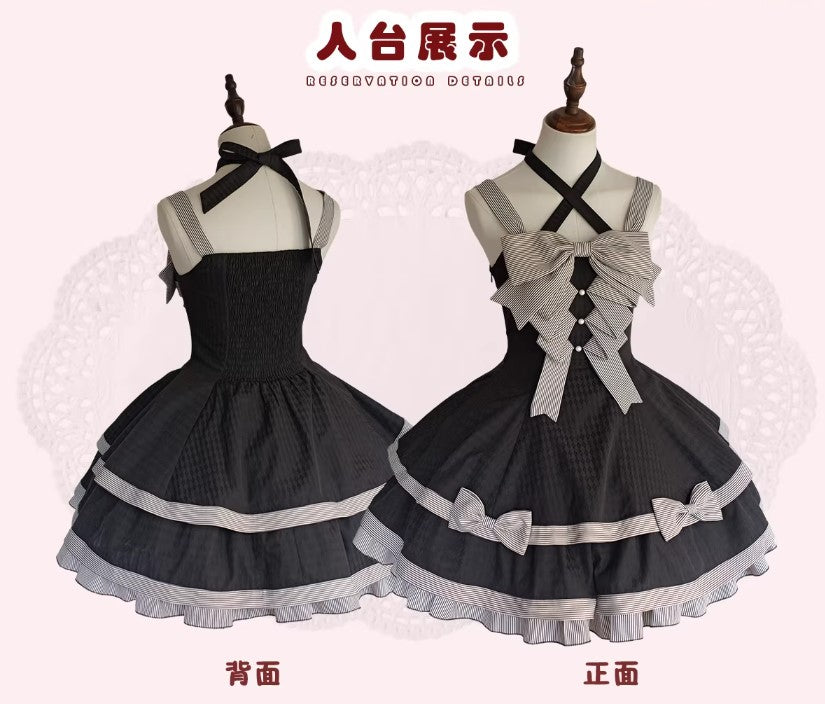 【受注予約~4/13】Summer Dot ジャンパースカート・アクセサリーセット【甜蜜梦境】