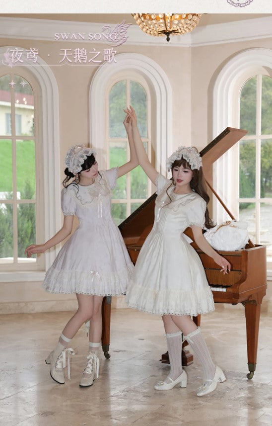 【受注予約~5/6】Swan Song ワンピース【iris de nuit】