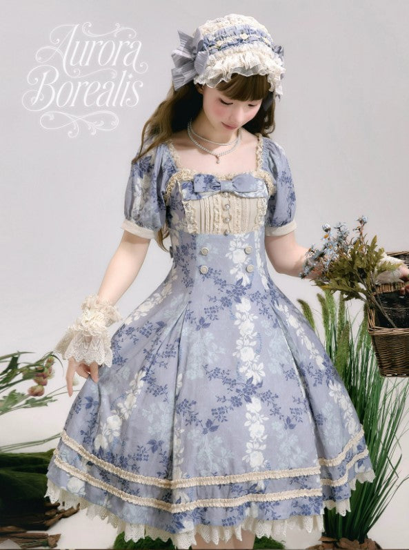 【受注予約~5/7】When the flowers to bloom ワンピース【Aurora Borealis】