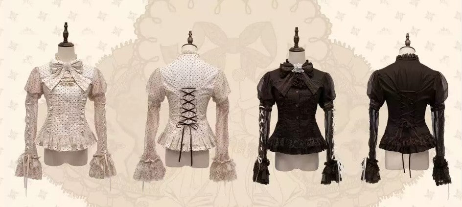 【受注予約~5/14】Antique Bear Shop ブラウス【黒眼窩診療室】