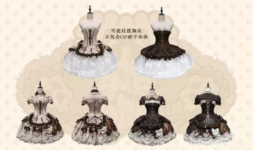 【受注予約~5/14】Antique Bear Shop スカート・コルセット・トップス【黒眼窩診療室】