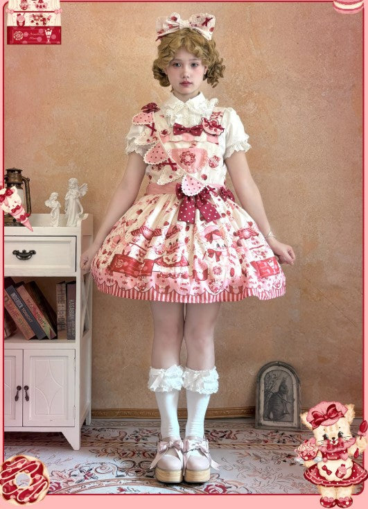 Strawberry Dessert Shop サロペット【Cupcakes】
