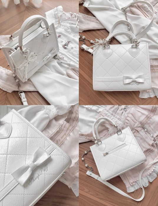 【受注予約~6/3】Milky Cream Cubes バッグ【Sheep Puff】