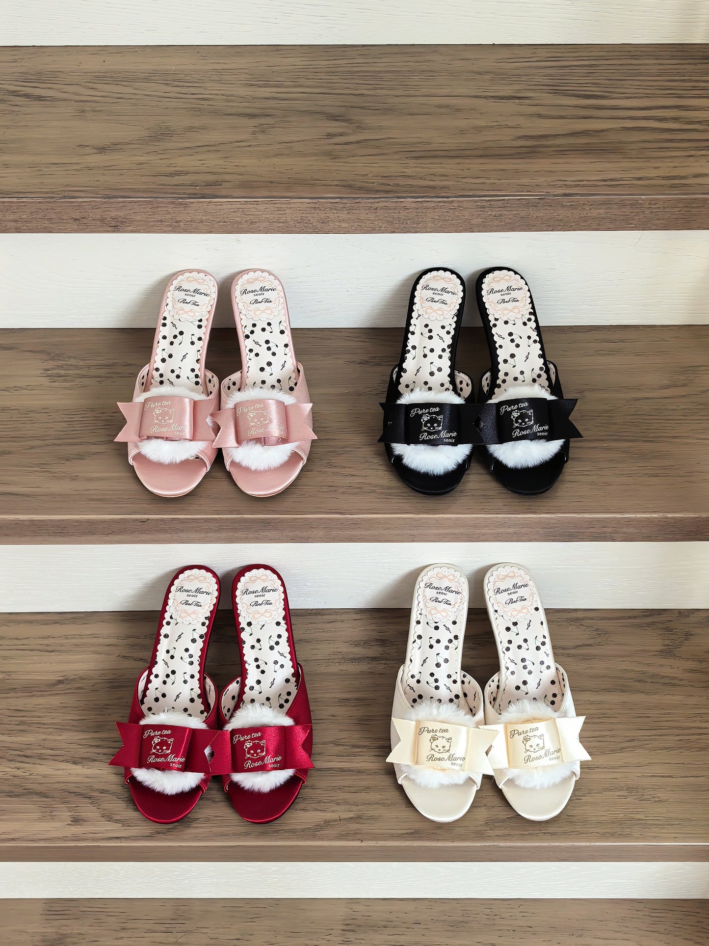 【受注予約~7/5】Fluffy Puff Shoes【Rose Marie seoir×Pure Tea】