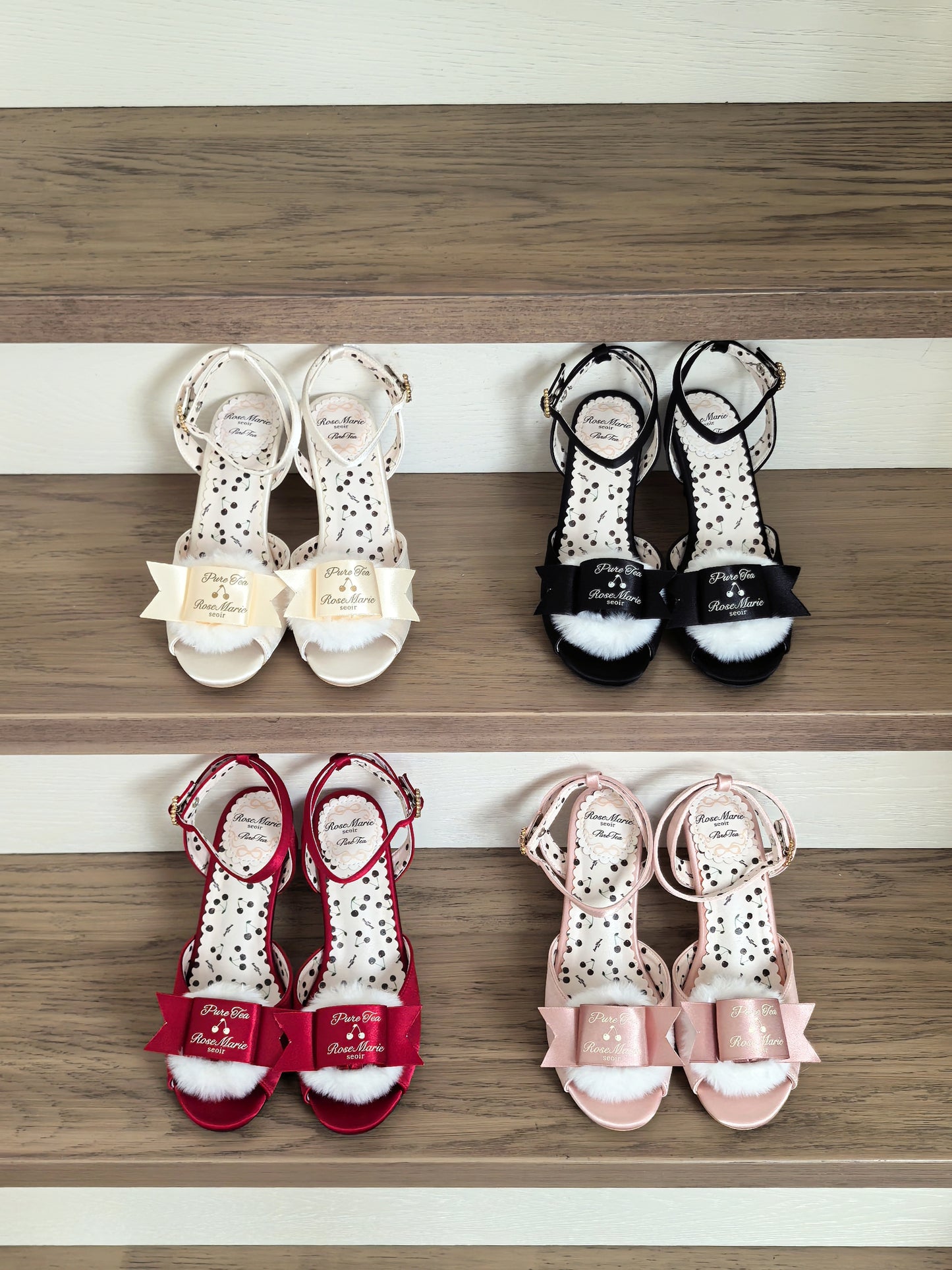 【受注予約~7/5】Fluffy Puff Shoes(バックストラップあり)【Rose Marie seoir×Pure Tea】