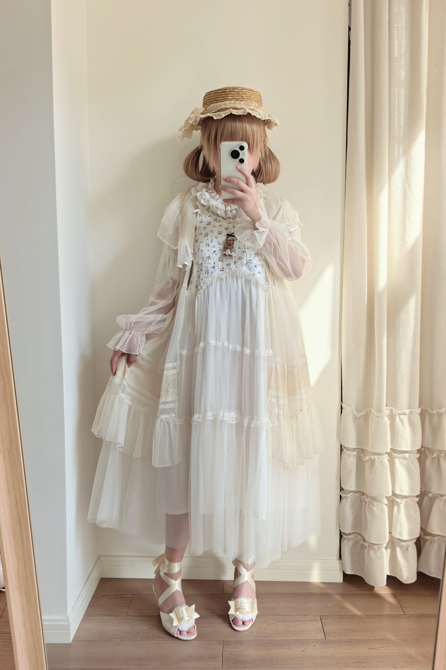 【受注予約~7/5】Fluffy Puff Shoes【Rose Marie seoir×Pure Tea】