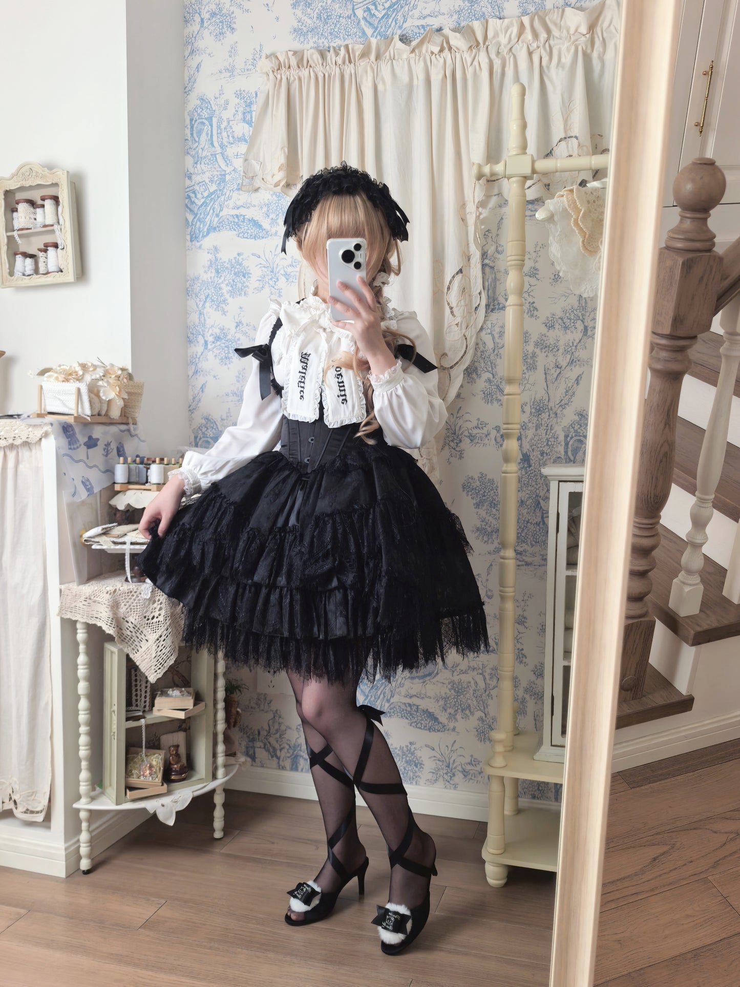 【受注予約~7/5】Fluffy Puff Shoes【Rose Marie seoir×Pure Tea】