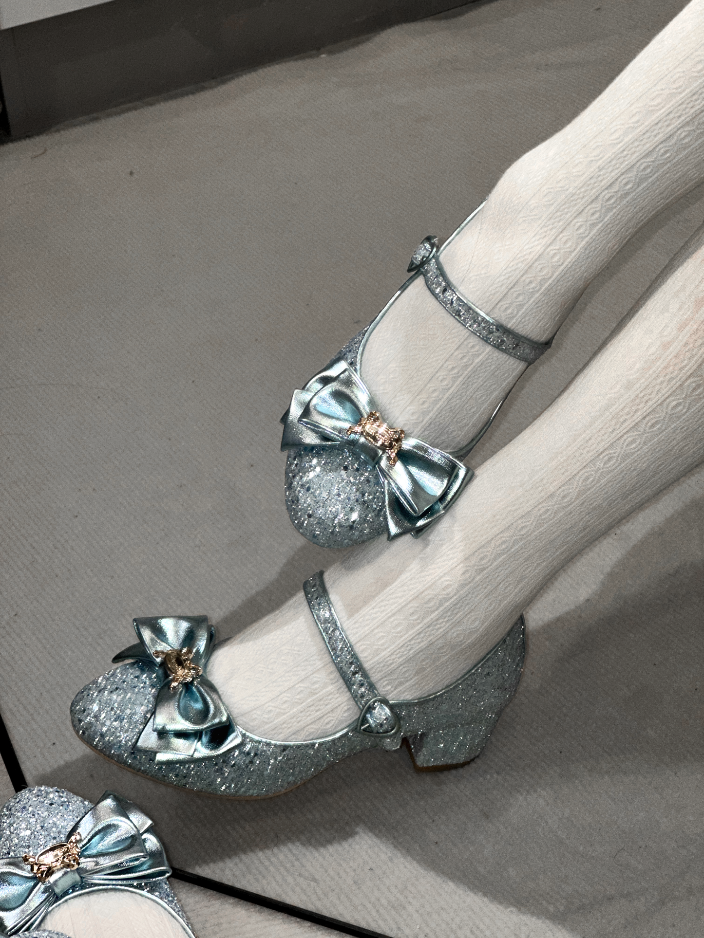 【受注予約~7/5】Ribbon Gritter Shoes【Rose Marie seoir×Pure Tea】