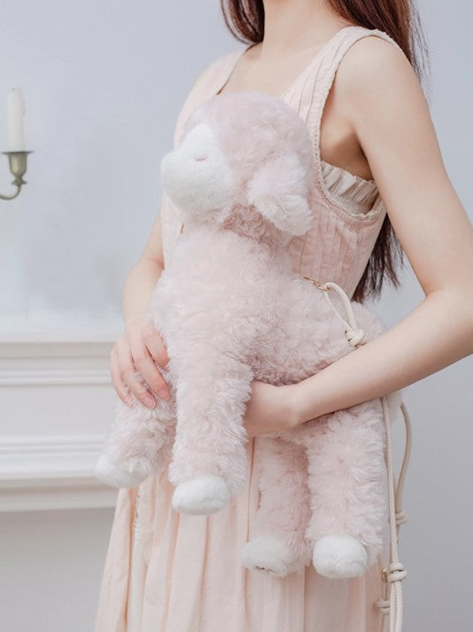 【受注予約~6/18】Shepherd's Dream ぬいぐるみバッグ・お洋服セット(ピンク)【QSHOP】
