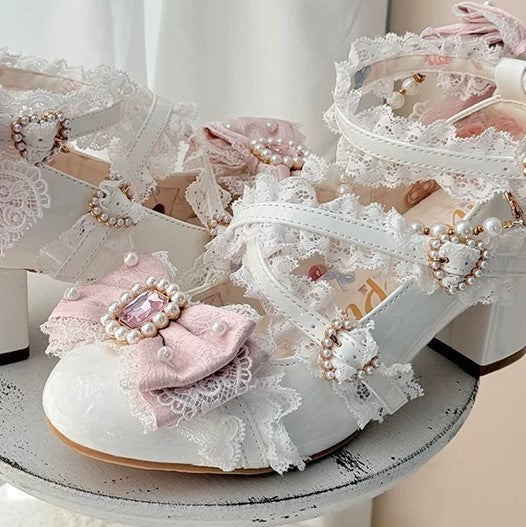 【受注予約~7/13】Fragrant Princess リボンパンプス(豪華版)【Sheep Puff】