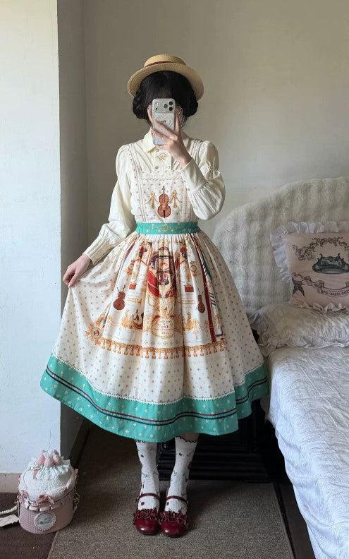 【受注予約~7/16】Starlit Opera House スカート【南十字宇宙洋服社】