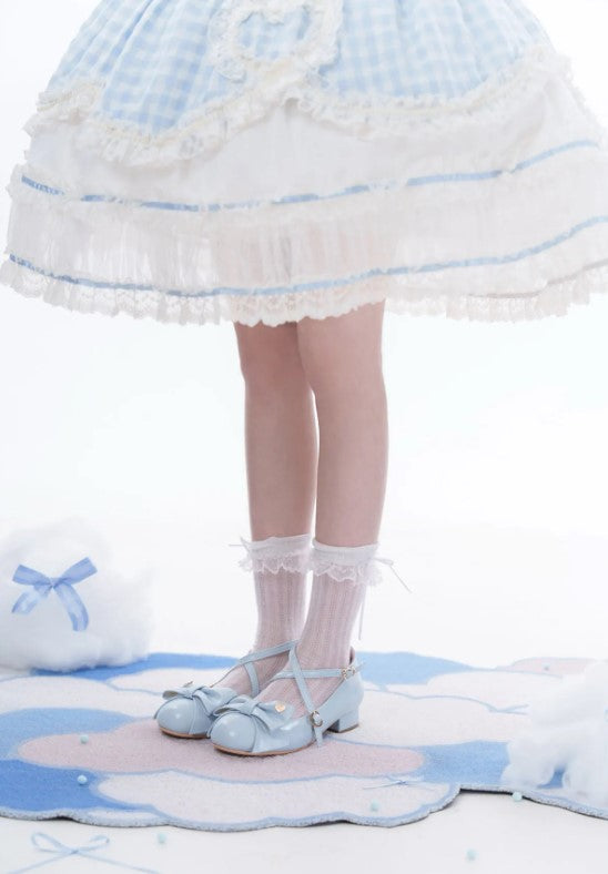 【受注予約~7/28】Miss Fondant ストラップシューズ(2.6cmヒール)【Sheep Puff】