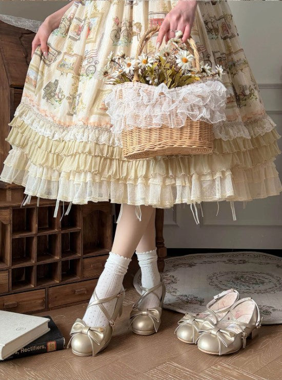 【受注予約~7/28】Miss Fondant ストラップシューズ(5cmヒール)【Sheep Puff】