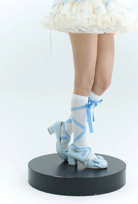 【受注予約~7/28】Miss Fondant ストラップシューズ(5cmヒール)【Sheep Puff】