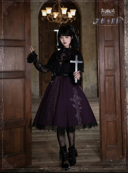 【受注予約~8/4】Rose Necropolis ワンピース・ジャンパースカート・ブラウス【iris de nuit】