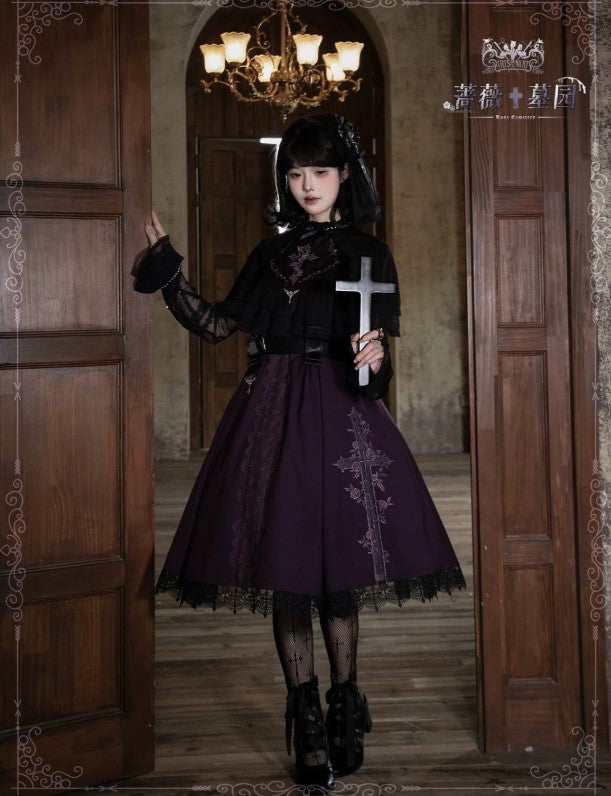 【受注予約~8/4】Rose Necropolis ケープ【iris de nuit】