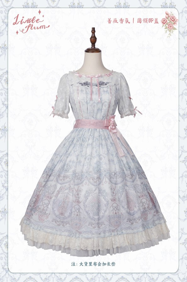 【受注予約~9/13】Scent of Roses ワンピース・ジャンパースカート【LittlePlum】