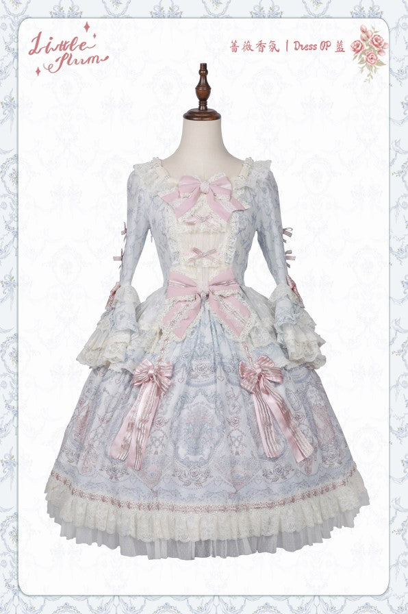 【受注予約~9/13】Scent of Roses ワンピース・ジャンパースカート【LittlePlum】