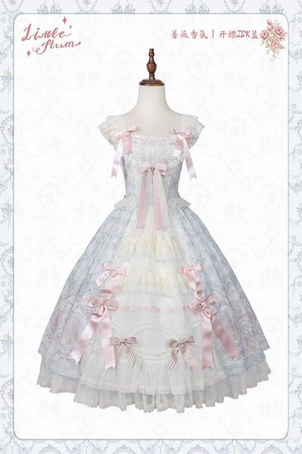 【受注予約~9/13】Scent of Roses ワンピース・ジャンパースカート【LittlePlum】