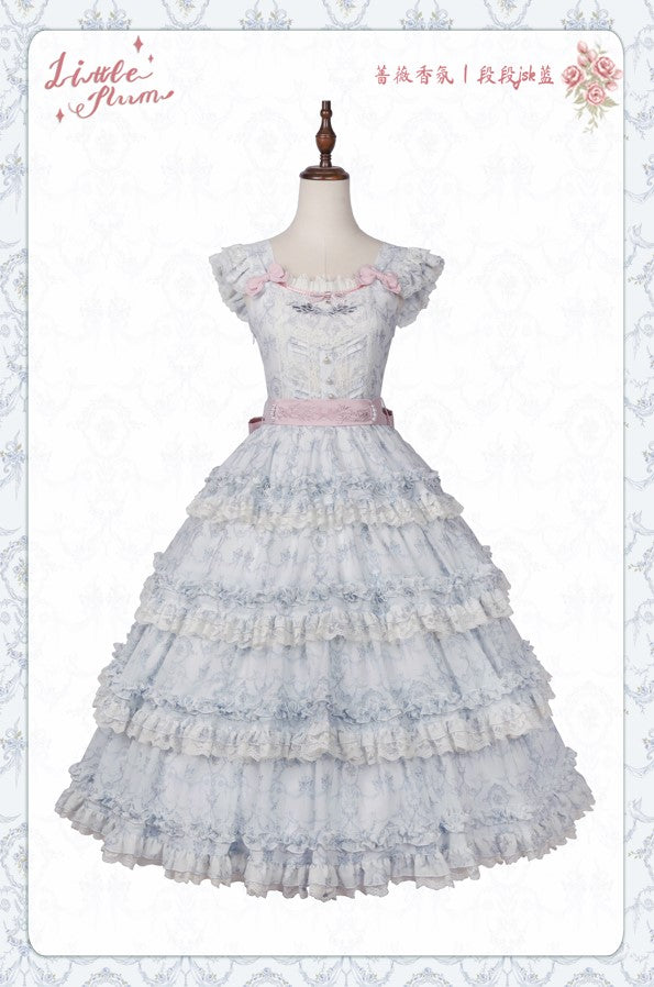 【受注予約~9/13】Scent of Roses ワンピース・ジャンパースカート【LittlePlum】