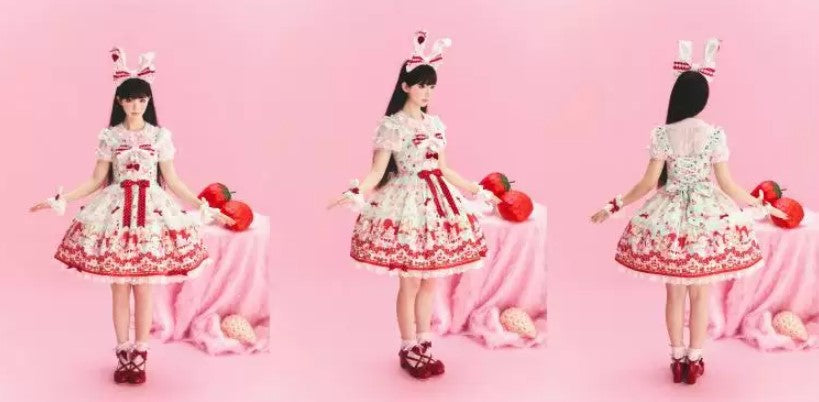 【受注予約~10/8】Berry Bunny ジャンパースカート【MY Cat-Twinkling Starlight】
