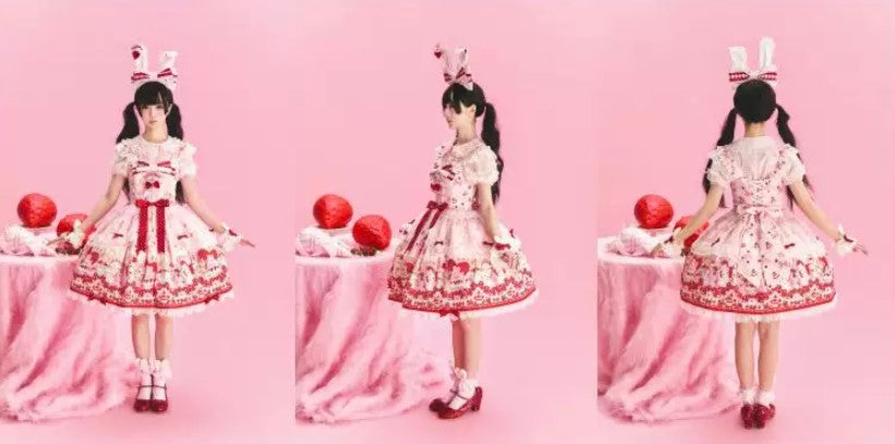 【受注予約~10/8】Berry Bunny ジャンパースカート【MY Cat-Twinkling Starlight】