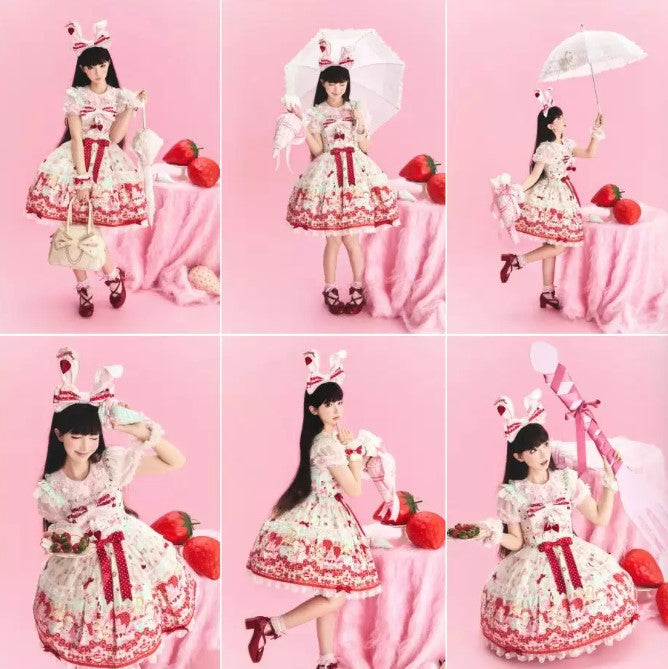 【受注予約~10/8】Berry Bunny ジャンパースカート【MY Cat-Twinkling Starlight】