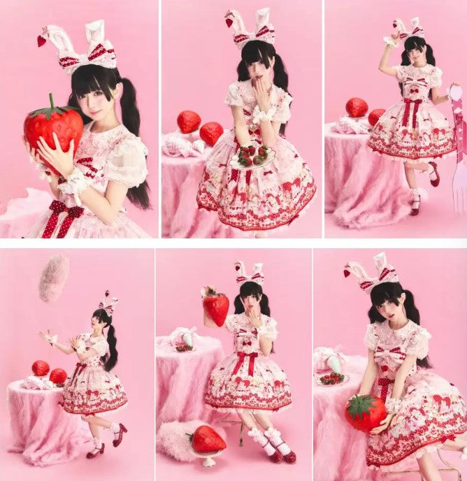 【受注予約~10/8】Berry Bunny ジャンパースカート【MY Cat-Twinkling Starlight】