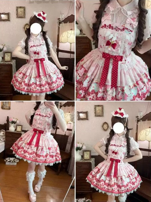 【受注予約~10/8】Berry Bunny サロペット【MY Cat-Twinkling Starlight】