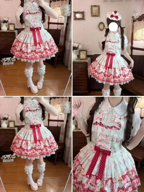 【受注予約~10/8】Berry Bunny サロペット【MY Cat-Twinkling Starlight】