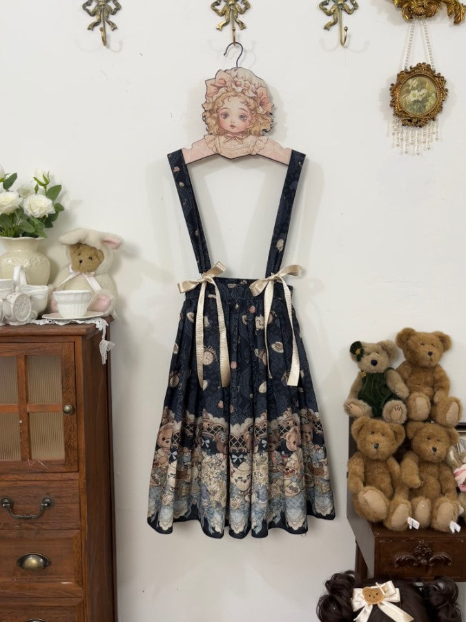 Bear's Tea Party サスペンダースカート【千木】