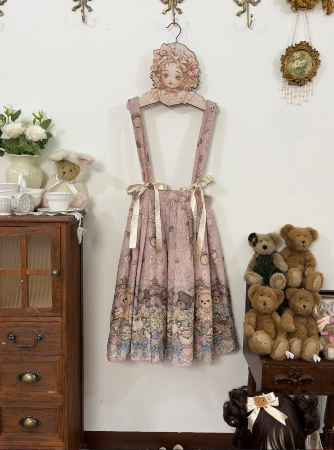 Bear's Tea Party サスペンダースカート【千木】