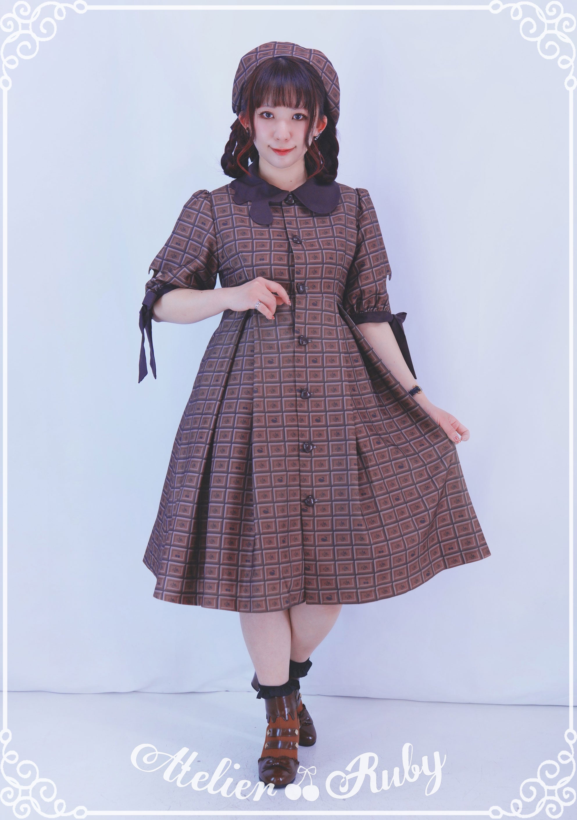 Atelier Ruby 大人のビターチョコ ワンピース　ロリータ　最終値下げ 大人のビターチョコ ワンピース【Atelier Ruby】 – Epetice