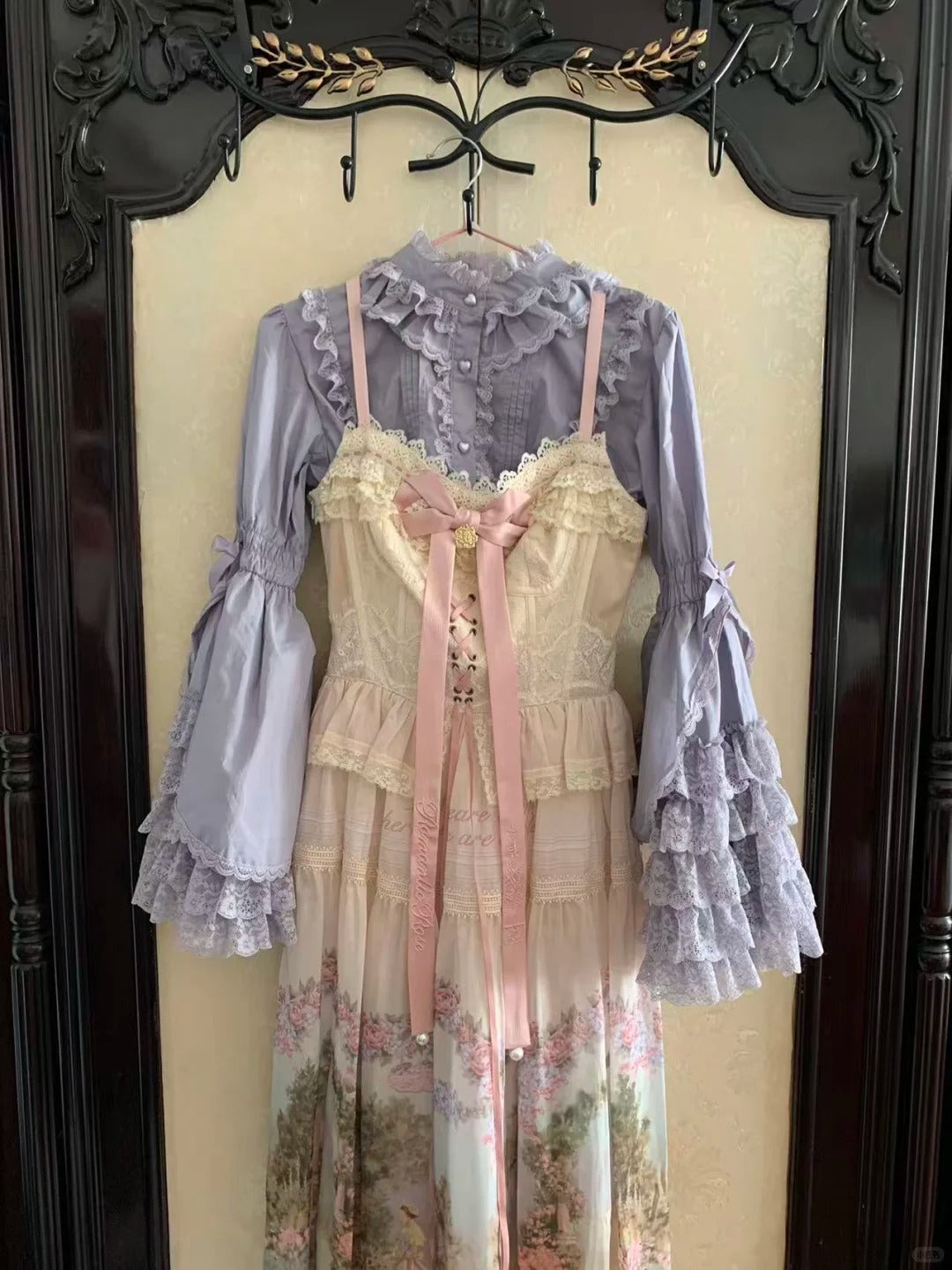 Lilia 姫袖ブラウス(パープル)【梅子】