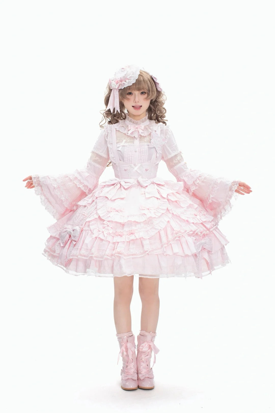 【受注予約~10/13】Hybrid Moonlight Doll 2.0 ブラウス・ジャンパースカート・ケープセット【Lost Aqua】