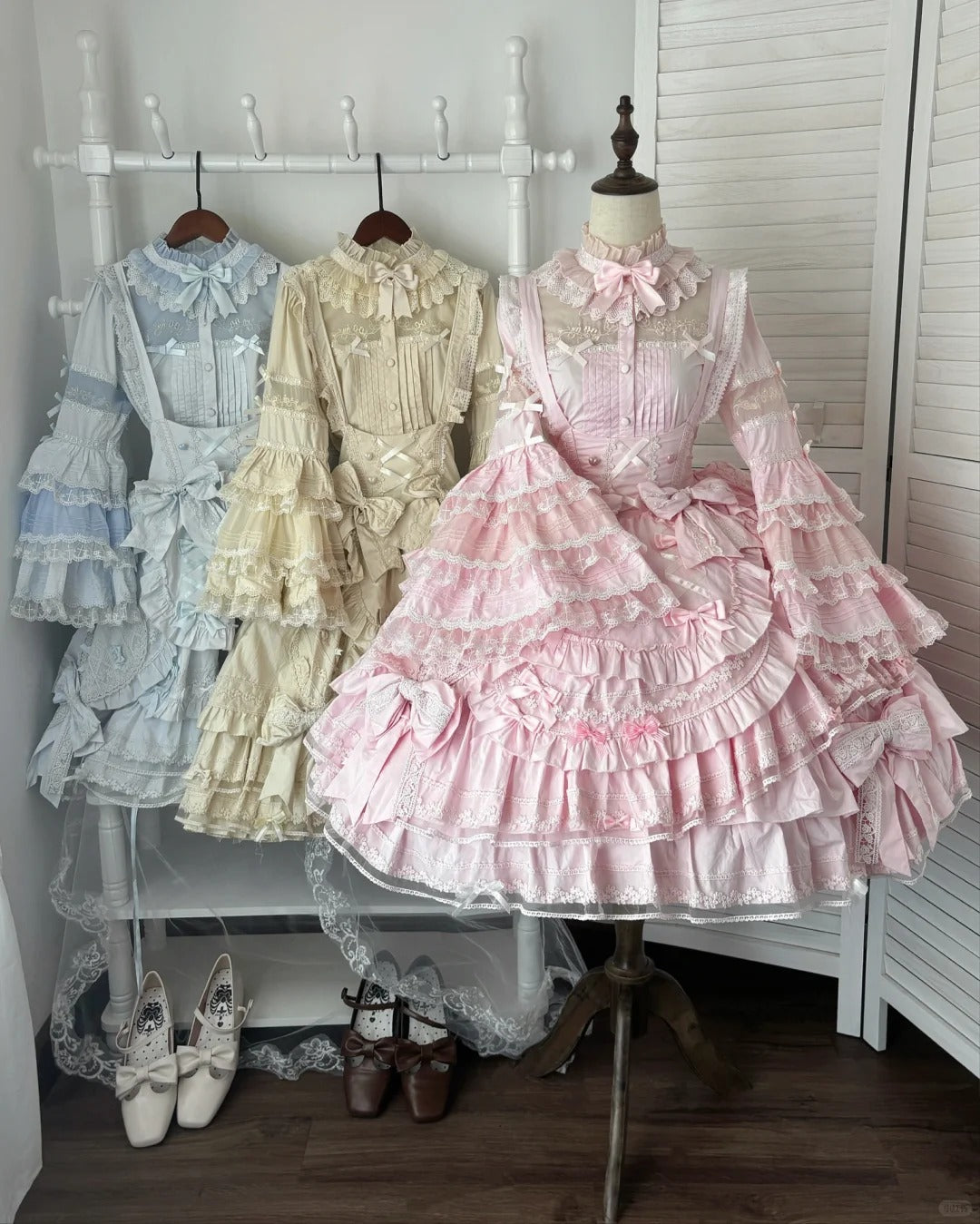 【受注予約~10/13】Hybrid Moonlight Doll 2.0 ブラウス・ジャンパースカート・ケープセット【Lost Aqua】