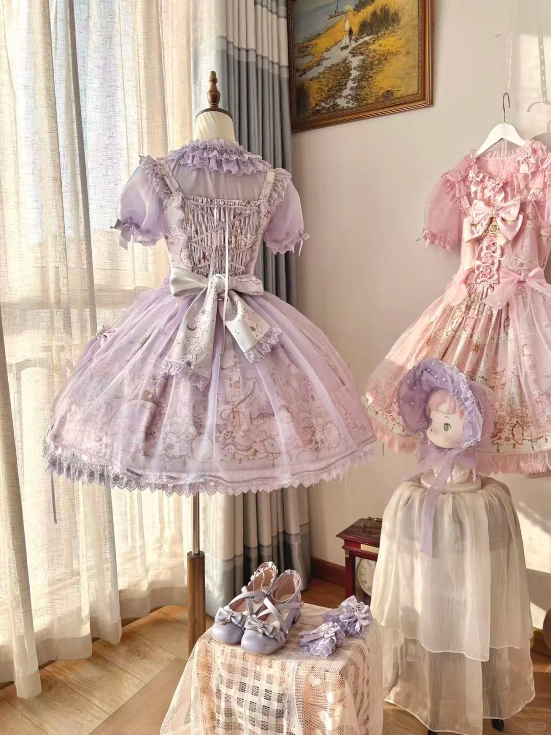 【受注予約~2/25】Romantic Castle ジャンパースカート・ブラウス【WhiteBird】