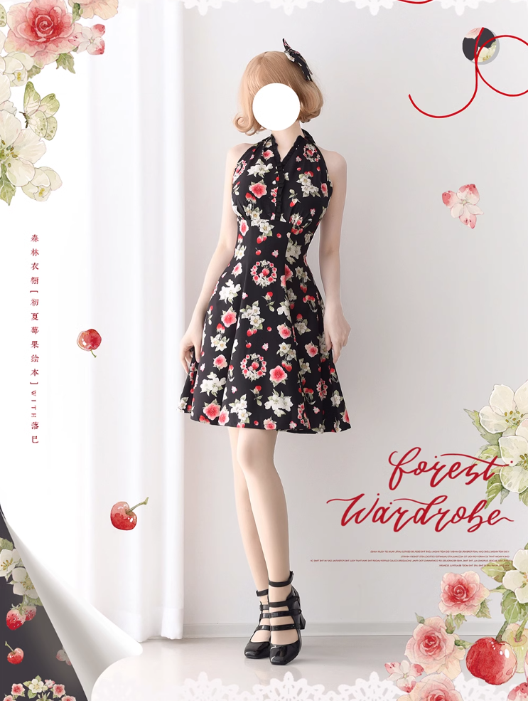 Early Summer Berry Picture Book ワンピース(タイプ2)【Forest Wardrobe】