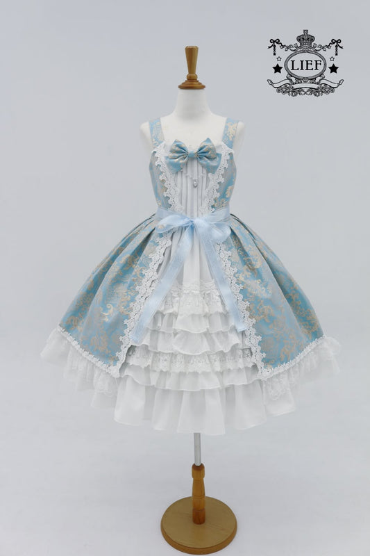 【数量限定予約~10/12】ロイヤルジャガード ジャンパースカート【LIEF】
