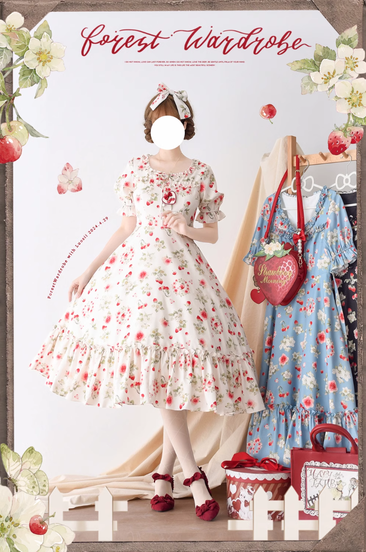 Early Summer Berry Picture Book ワンピース(タイプ1)【Forest Wardrobe】