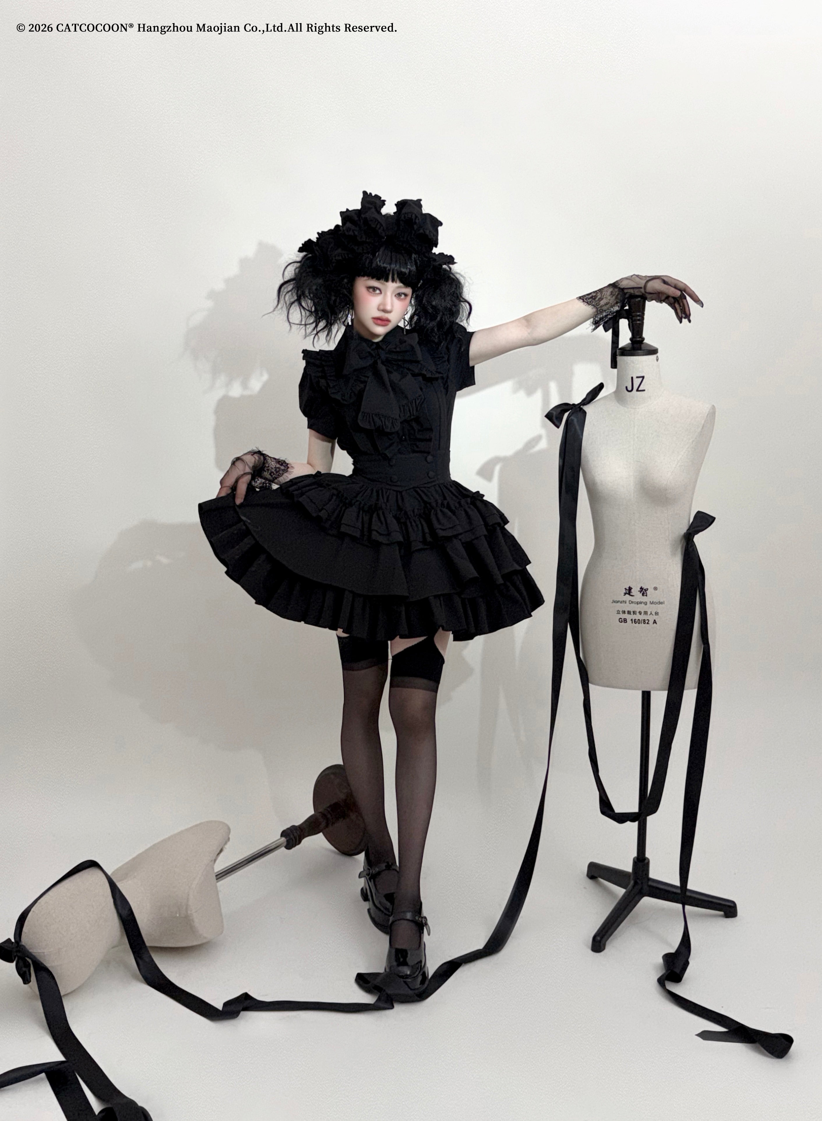 CATCOCOON A Doll’s House ブラウスのみ 黒 A Doll's House ブラウス(半袖・2026ver.)【CATCOCOON】 – Epetice