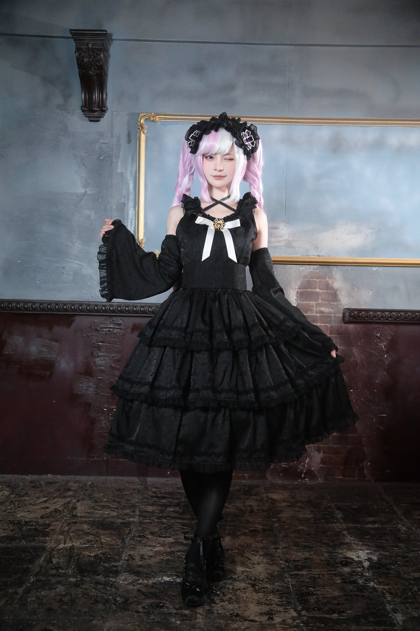 死に神ちゃん スカート【超探偵事件簿 レインコード×Epeticeコラボ】