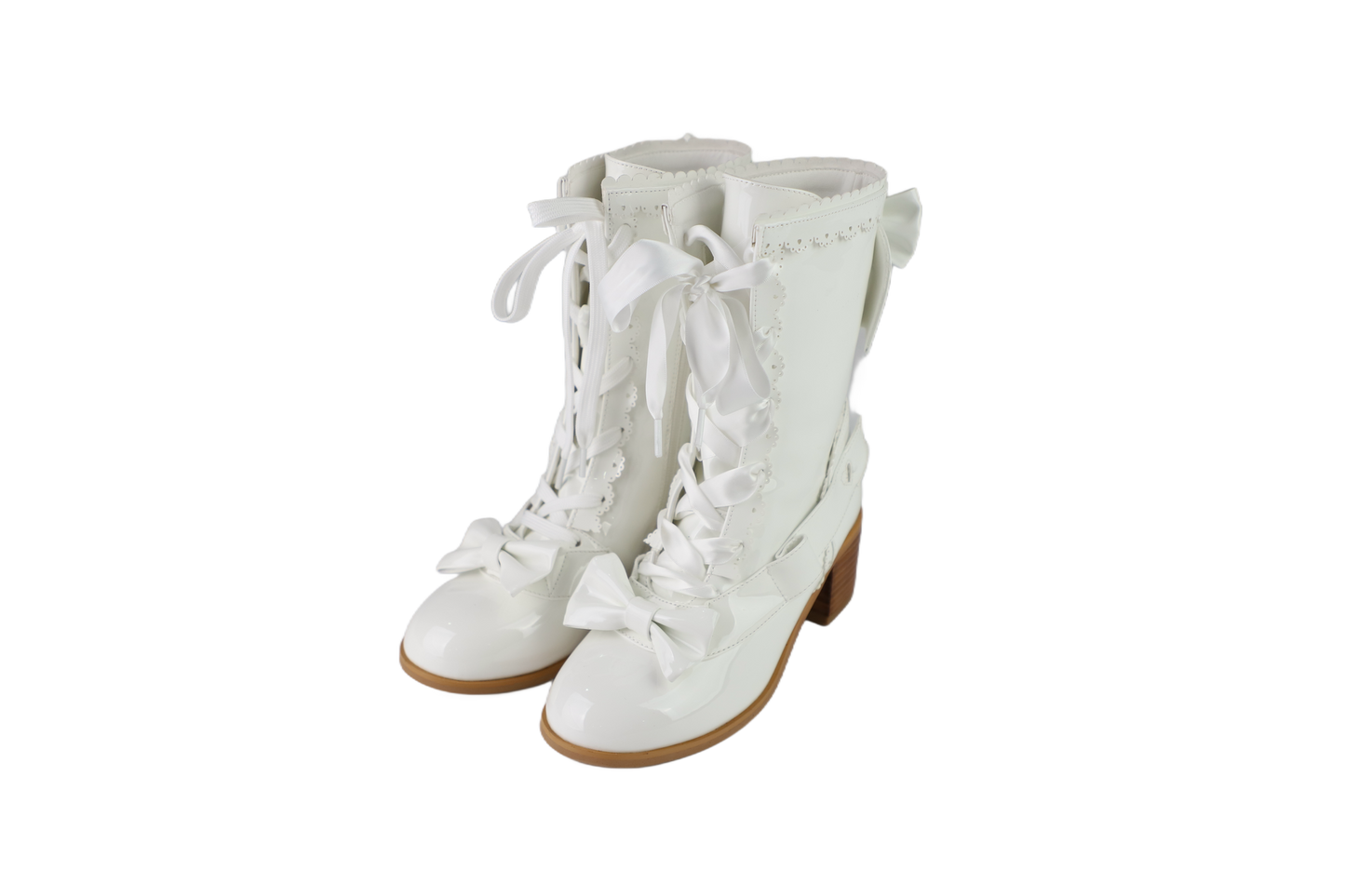 【受注予約~9/21】リボンスカラップショートブーツ【Sheep Puff】