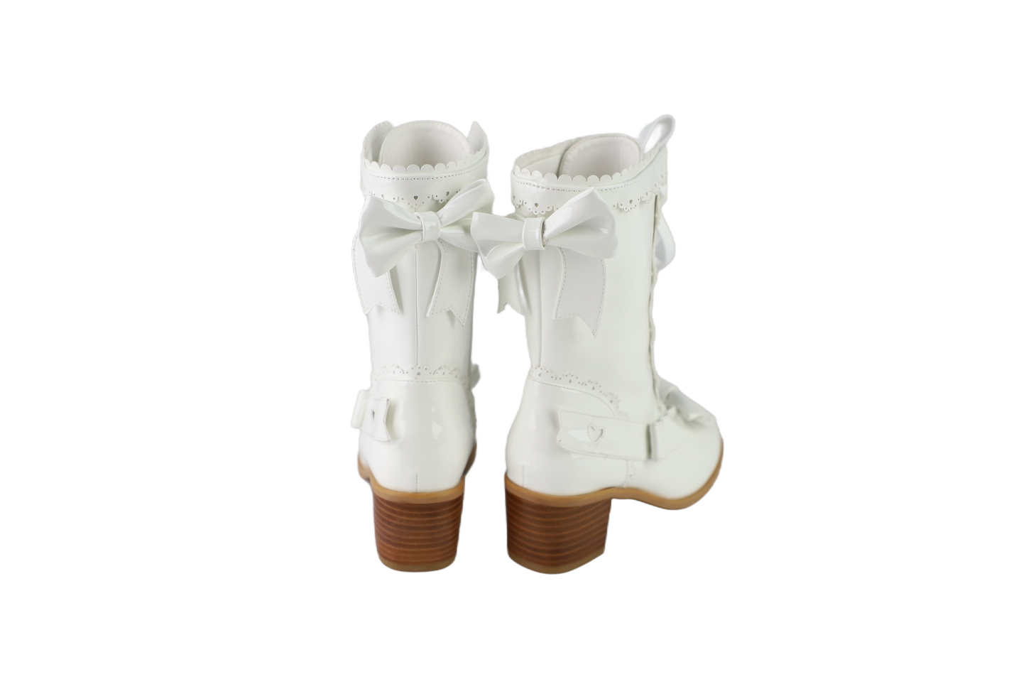 【受注予約~9/21】リボンスカラップショートブーツ【Sheep Puff】